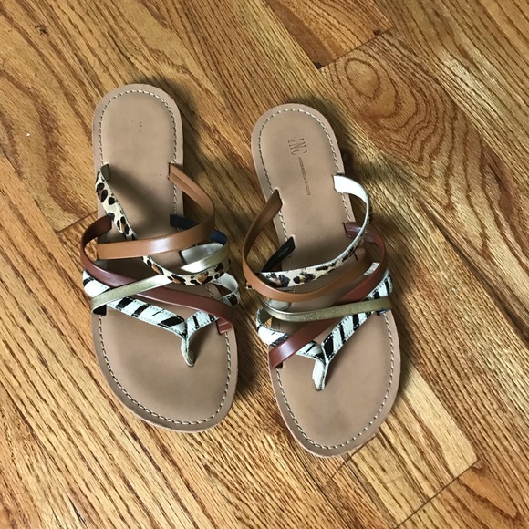 INC International Concepts Shoes - INC Mixed Print Sandal